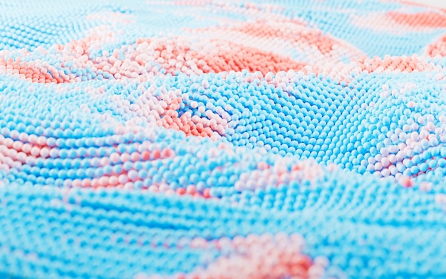 Ręcznie haftowana tkanina w pastelowych kolorach